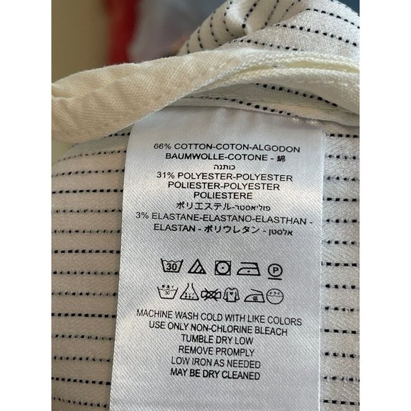 New FREE PEOPLE Modern Femme Novelty Stripe Mini Stretch Skirt 2 - Picture 8 of 8